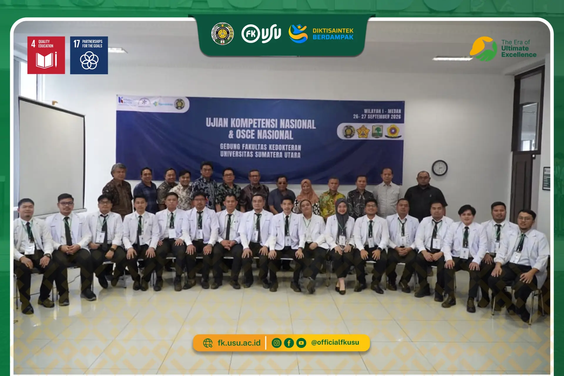 Fakultas Kedokteran USU Menjadi Tuan Rumah Uji Kompetensi Nasional dan OSCE Nasional Kolegium Bedah Indonesia Wilayah 1